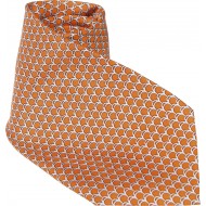 Corbata 100% seda estampada HOWARDS LONDON,diseño naranja